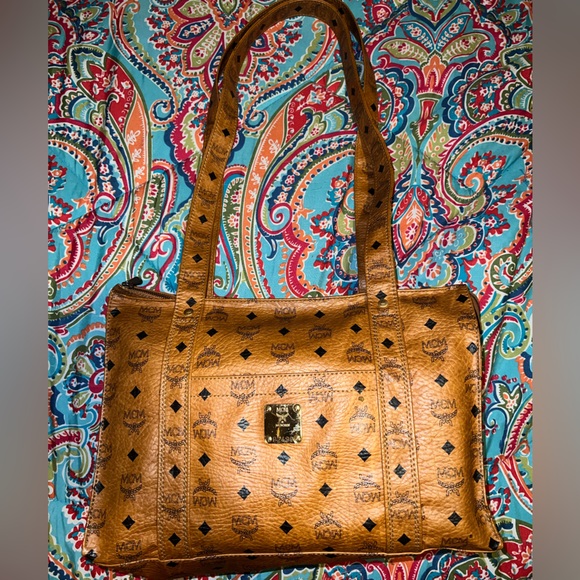 MCM🧡🤎Vintage Visetos Shopper Tote - Picture 8 of 8